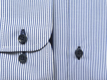 Biało-niebieska koszula męska w prążki Y57 188-194 / 44-Slim