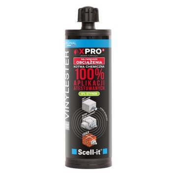 Kotwa chemiczna montażowa Scell-It X-PRO+ 420 Żywica do betonu 0% STYREN