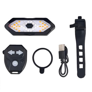 ЗАДНИЙ ВЕЛОСИПЕДНЫЙ ФОНАРЬ, ВЕЛОСИПЕДНЫЙ СИГНАЛ ПОВОРОТА, USB-СИГНАЛ + ДИСТАНЦИОННОЕ УПРАВЛЕНИЕ