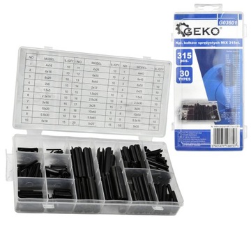 Набор пружинных штифтов MIX, 315 шт. G03601 ГЕКО