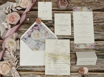 Приглашения на свадьбу Свадьба с открыткой с наклейкой