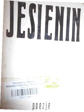Poezje - Jesienin