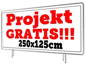 Baner Reklamowy Wzory 250x125cm - Projekt Gratis