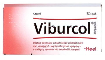Viburcol Compositum ząbkowanie u dzieci 12 czopków
