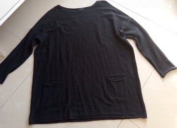 Mohito sweter czarny kieszenie 136cm bius 50 52 54