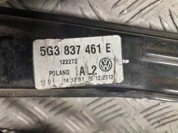 GOLF VII ZVEDÁK OKNO LEVÝ PŘEDNÍ 5G3837461E