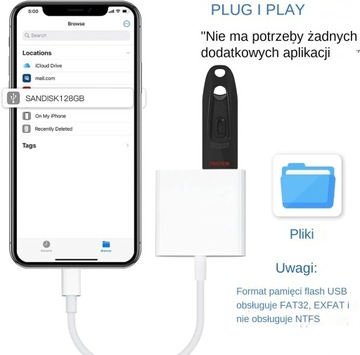 Адаптер Lightning/USB для камеры, сертифицированный Apple MFI