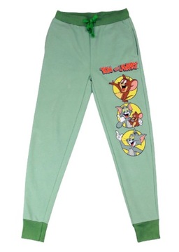 Tom and Jerry Spodnie Dresowe wiązane kieszeń