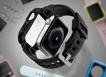 Чехол Spigen с ремешком для Apple Watch 9/8/7 45мм, чехол