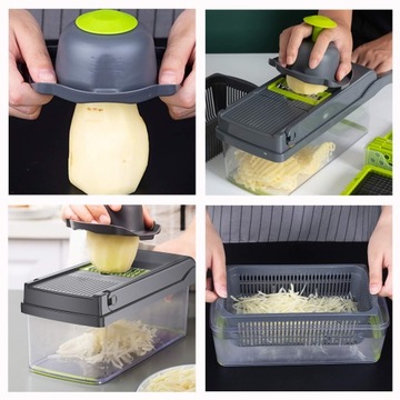МАШИНКА ДЛЯ РЕЗКИ ОВОЩЕЙ, фрукты, ручная нарезка, МНОГОФУНКЦИОНАЛЬНАЯ ТЕРКА, 13 в 1