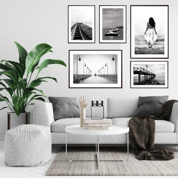 НАБОР ИЗ 5 ИЗОБРАЖЕНИЙ ПОСТЕРОВ СОВРЕМЕННЫЙ МОРСКОЙ ЖЕНСКИЙ ПРИМОК