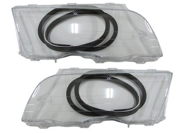KOMPLET SZKŁA REFLEKTORÓW BMW 3 E46 1998-2001