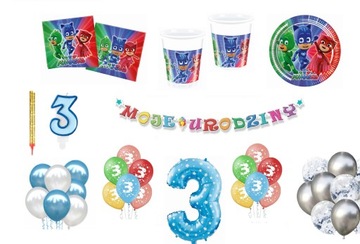 PJ MASKS Набор PJ Masks 1–9 воздушных шаров на день рождения