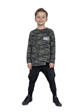 Spodnie z kieszeniami czarne All For Kids 116 122