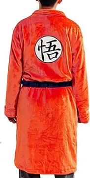 Халат-кимоно мужской, мягкий, элегантный, завязанный, оранжевый, ДЛИННЫЙ, размер L