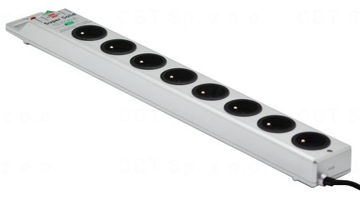 РАЗЪЕМ ДЛЯ ЗАЩИТЫ ПИТАНИЯ 8 РАЗЪЕМОВ КАБЕЛЬ 2,5 м Сверхпрочный