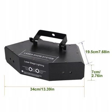 ЛАЗЕРНЫЙ СВЕТ С 6 ЛИНЗ RGB ДВИЖУЩЕГОСЯ ЛУЧА