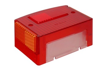 Крышка заднего фонаря LMT-1 WSK 125 Romet Chart 50 красная с отражателем