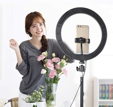 Светодиодный кольцевой светильник для камеры, портативный, 10 дюймов,