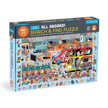 Mudpuppy Puzzle obserwacyjne Stacja kolejowa 64 el