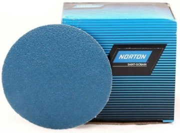 Brusný Kotouč Papír Na Suchý Zip Zirkon Norton 150 Inox P60 50 Ks