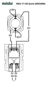 Статор Metabo для быстрой шлифовальной машины WEA 17-125