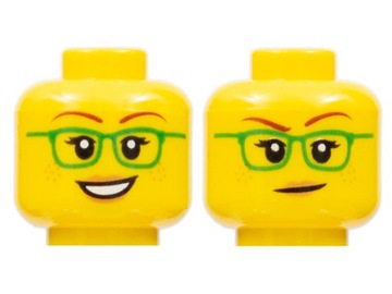 LEGO Główka Głowa 3626cpb2377 Damska Okulary