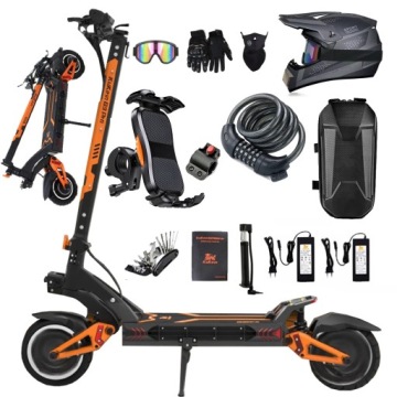 KuKirin G3 Pojazdy Elektryczne 1200W 18AH 63km 50KM/H Kask A Torba