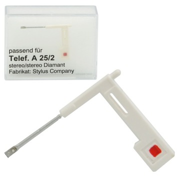 STYLUS COMPANY 1921 IGŁA GRAMOFONOWA TELEFUNKEN A 25/2 DIAMENTOWA BIAŁA