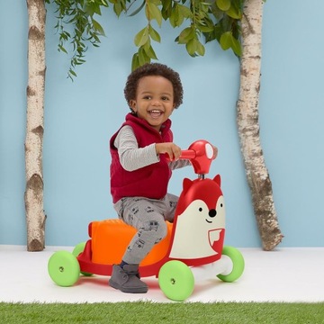Самокат SKIP HOP 3 в 1 Зоопарк Лисек