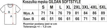 KOSZULKA MĘSKA GILDAN SOFTSTYLE ZIELONA XL