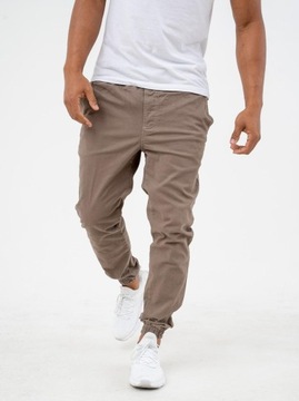 МУЖСКИЕ БРЮКИ-ДЖОГГЕРЫ, С ВЫШИВКОЙ В РЕБРУСКУ Marvel PUNISHER, Бежевый XXL