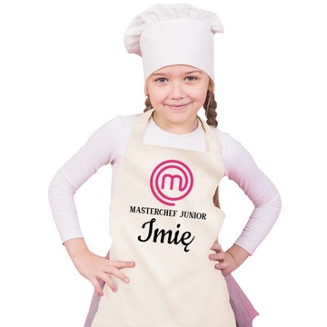 Fartuch Kuchenny Dla Dzieci MASTERCHEF JUNIOR IMIĘ