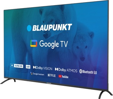 BLAUPUNKT 65-ДЮЙМОВЫЙ LED 4K UHD SMART GOOGLE TV DOLBY ATMOS HDR