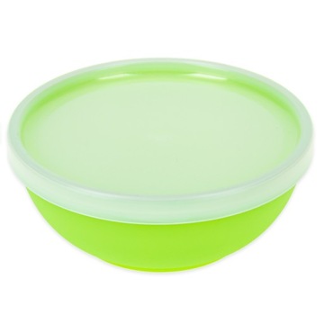 MISKA Z POKRYWKĄ 0,6L 14 CM MISECZKA PLASTIKOWA