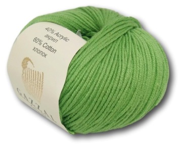 Włóczka GAZZAL Baby Cotton 3448 zielony 50g/165m