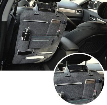 ОРГАНАЙЗЕР СИДЕНЬЯ АВТОМОБИЛЬНАЯ СПИНКА 62x42см СЕРЫЙ