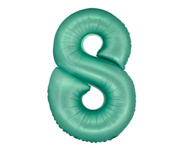 Balon foliowy Cyfra 8 miętowa Smart 76 cm
