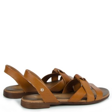 LEMAR 40185 САНДАЛИИ НА ПЛОСКОЙ ПЛОСКОЙ КОЖЕ КОЖАНЫЕ КОРИЧНЕВЫЕ 41