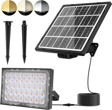 LAMPA LED ELEWACYJNA WBIJANA SOLARNA CLY FLOOD LIGHT HALOGEN NAŚWIETLACZ