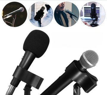 STATYW MIKROFONOWY KLIPSY ŚCIENNE DO MIKROFONU AKCESORIA SPRĘŻYNOWE MIKROFONY BEZPRZEWODOWE