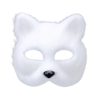 MASKA Furry Fox maski maska na pół twarzy rekwizyt