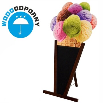 Wodoodporny potykacz reklamowy LODY GAŁKOWE