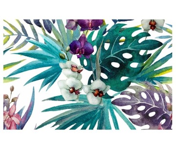 Fototapeta 460x300cm Egotyczne kwiaty orchidei