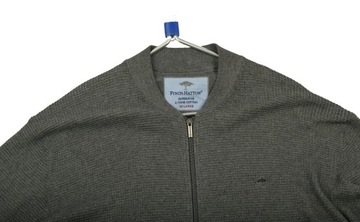 FYNCH HATTON * СЕРЫЙ СВИТЕР НА МОЛНИИ ___ 3XL