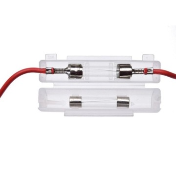 СТЕКЛЯННЫЙ КОРПУС ПРЕДОХРАНИТЕЛЯ С КАБЕЛЕМ, длина 52 см