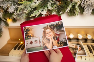 Фотокейс Новогодние принты 15х23 картон Конверт Папка Коробка