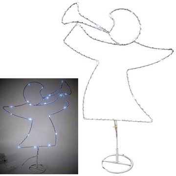 ANIOŁEK LED OZDOBA ŚWIĄTECZNA ŚWIETLNA FIGURKA