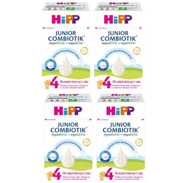 Mleko HiPP 4 JUNIOR COMBIOTIK Mleko modyfikowane po 2 roku 4x550g