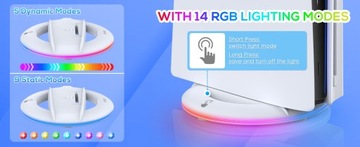 RGB STOJAK PIONOWY ORGANIZATOR STACJA ŁADUJĄCA DO PS5 SLIM 2023